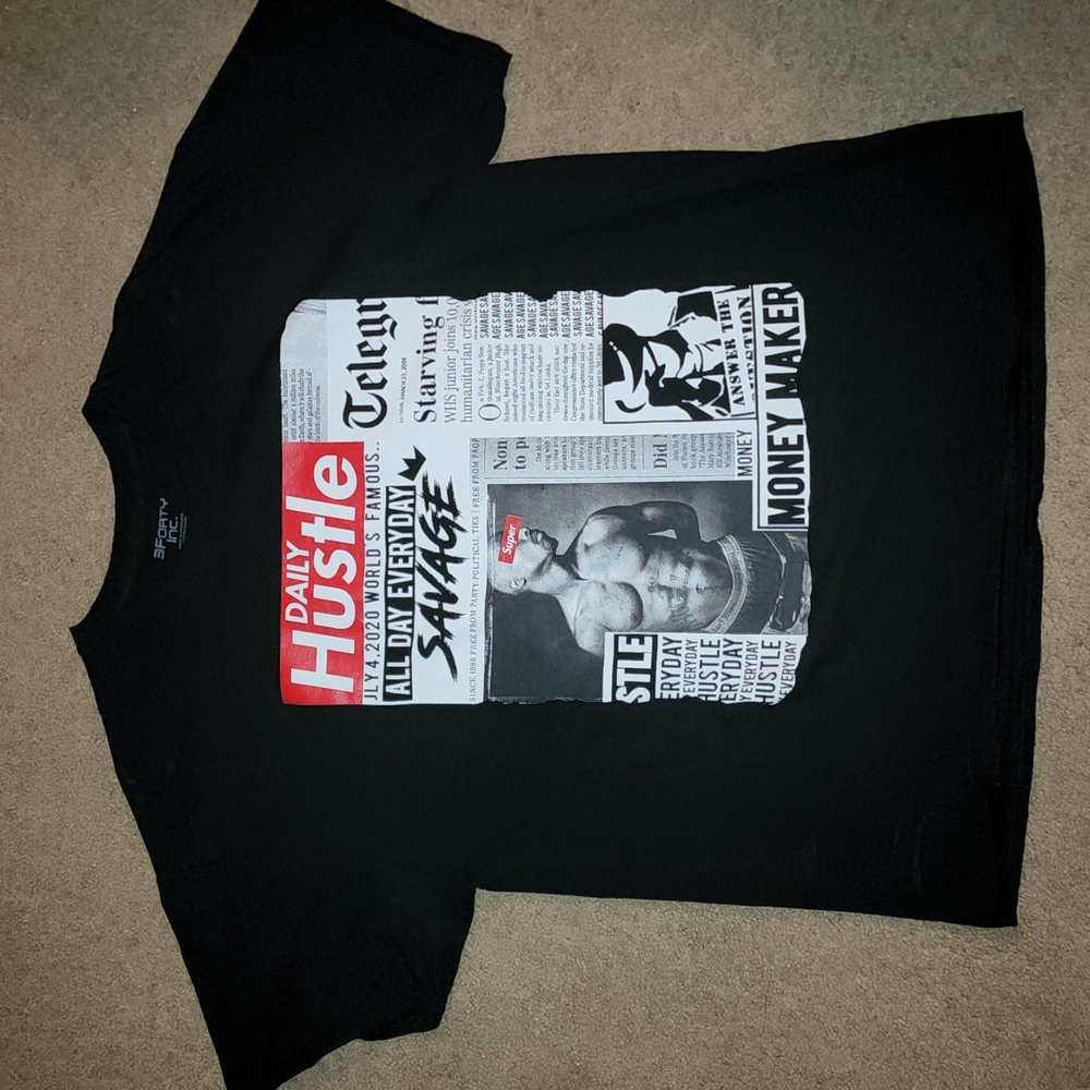 Bforty Inc Tupac Headlines Tee